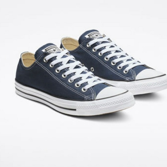 Unisex Chuck Taylor All Star Navy Low Cut Converse - Picture 4 of 8